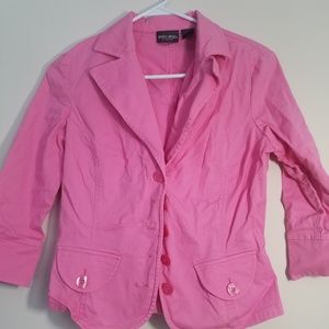 Bisou bisou pink jacket size 8